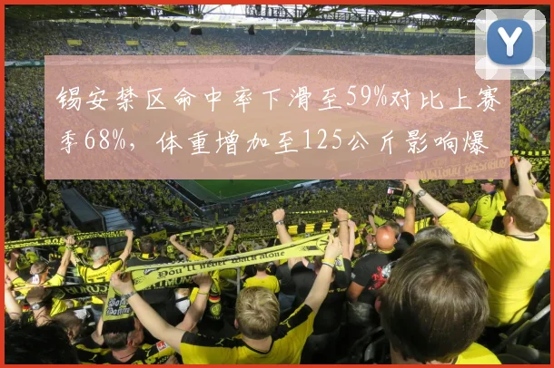 锡安禁区命中率下滑至59%对比上赛季68%，体重增加至125公斤影响爆发力成为隐患